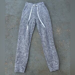 Aerie Black and White Textured Knit Pants